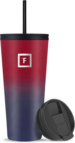 Vista 19 de IRON °FLASK Taza clásica - Botella de agua de acero inoxidable aislada al vacío, de doble pared, taza para beber, taza de viaje aislada