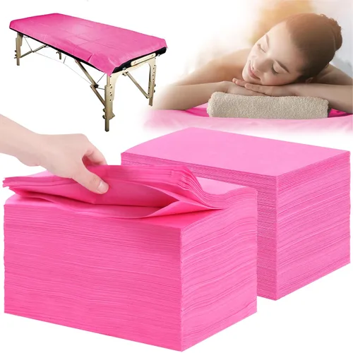 Vista 10 de Sábanas desechables 100 piezas 31" x 71" Sábanas para mesa de masaje de tela no tejida Funda para cama de SPA transpirable para masaje, belleza