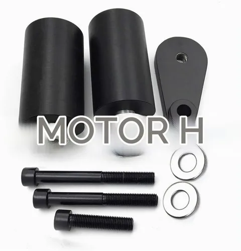 Vista 5 de MT219-023-BK - Protector deslizante de marco sin corte compatible con YZF R6 2003-2005 2006-2009 R6S BLK Negro