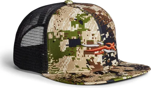 Vista 10 de SITKA Gear gorra de camionero con malla transpirable para hombre, caza, talla única Madera optimizada.