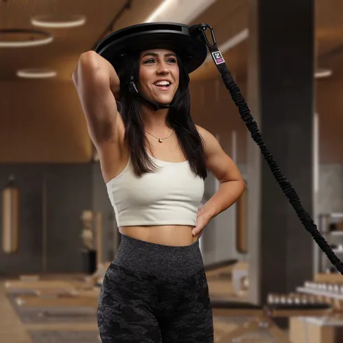 Vista 5 de Iron Neck Resistance Band, Durable Exercise Band with Steel Carabiners for Neck Training, Strength Workouts, Stretching, and Rehab