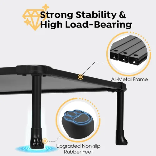 Vista 3 de Veehoo Cama elevada para perros a prueba de mordidos, cama elevada indestructible para masticadores agresivos, plataforma de entrenamiento