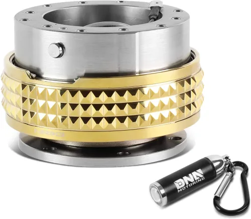 Vista 13 de NRG Innovations SRK-210BK/BK Kit de liberación rápida (cuerpo negro / anillo pirámide negro)