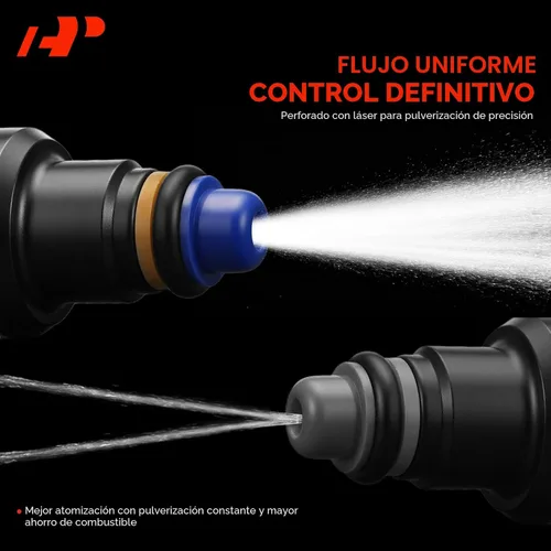 Vista 5 de A-Premium 4 agujeros 4 piezas inyectores de combustible compatibles con Jeep Compass 2007-2017, Patriot 2007-2017 y Dodge Journey 2009-2015, Avenger