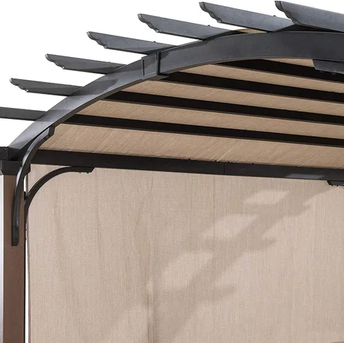 Vista 6 de Ontheway Toldo de repuesto para pérgola independiente A+R vendido en Lowe's,10x10ft #L-PG152PST-B (tamaño: 200" (L) x 103" (W)) Beige
