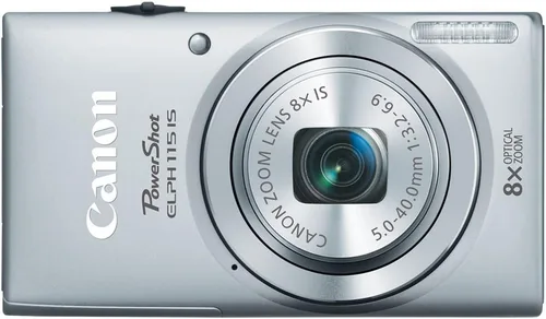 Vista 4 de Canon PowerShot ELPH 115 es una cámara digital de 16.0 MP con zoom óptico de 8x con una lente gran angular de 28 mm y grabación de video HD 720p Azul