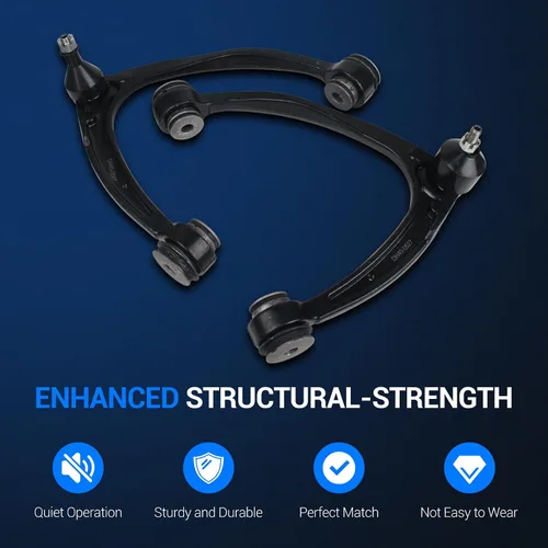 Vista 4 de Autoround Kit de suspensión delantera brazo de control superior con rótula compatible con Chevy Tahoe Silverado Suburban 1500 Avalanche 2007-2014