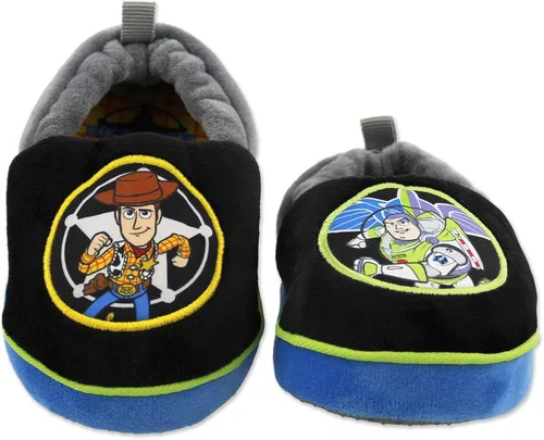 Vista 2 de Disney Toy Story Woody Buzz - Pantuflas para niños pequeños