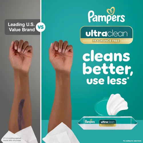 Vista 3 de Pampers Pull On Cruisers - Pañales desechables para bebé, ajuste de 360°, talla 3, suministro de un mes (168 unidades) con toallitas para bebé