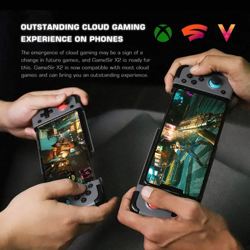 Vista 7 de GameSir X2 Bluetooth Mobile Gaming Controller for iPhoneAndroid Phone, Wireless Phone Game Controller with 500mAh Battery, Stretch Design Up to