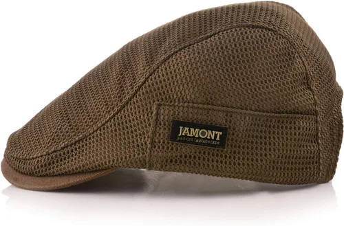 Vista 2 de M MOACC Boina para hombre, malla transpirable, de verano, gorra de boina plana ajustable