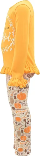 Vista 3 de Unique Baby Girls 2 Piece Matching Outfit For Every Holiday Long Sleeve Legging Sets 4