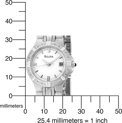 Vista 4 de Bulova 96r04Diamond Accented Reloj de la mujer