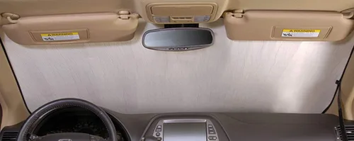 Vista 2 de Intro-Tech VO-38 - Parasol de parabrisas plateado para modelos seleccionados de Volvo XC40