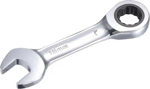 Vista 9 de uxcell Llave combinada de trinquete rechoncha de 0.236 in métrica 72 dientes 12 herramientas terminadas en caja de puntos, CR-V