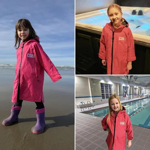 Vista 23 de COR Surf Swim Parka for Youth and Adults Heavy-Duty Weatherproof Swimming Jacket with Size Options for Men, Women and Kids