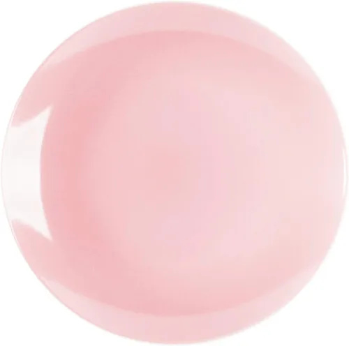 Vista 7 de Juego de 6 platos llanos en forma de cupé de gres de 10.5 pulgadas, muy rosa