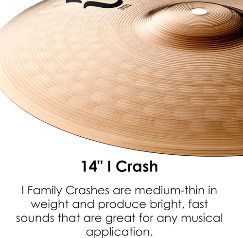 Vista 3 de Avedis Zildjian Company ILH14Cd1 - Platillo Crash Series I de 14 pulgadas