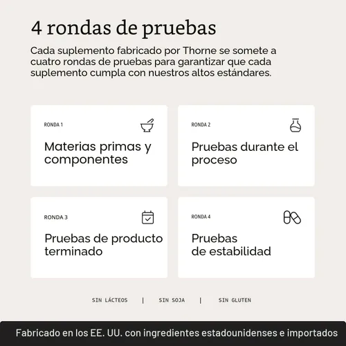 Vista 8 de THORNE - Complejo de hierro avanzado (anteriormente Ferrasorb) - Fórmula completa de apoyo sanguíneo* - Hierro elemental, ácido fólico, vitaminas B