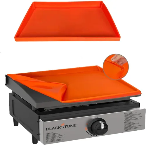 Vista 8 de Blackstone - Alfombrilla de silicona para plancha, resistente grado alimenticio, gris, 28 pulgadas