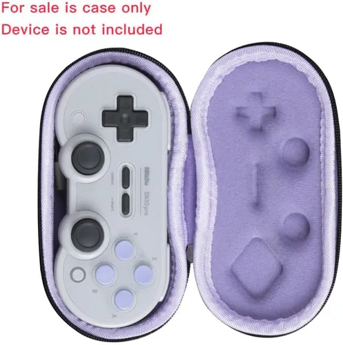 Vista 2 de Anleo Estuche rígido de viaje para 8Bitdo Sn30 Pro 8bitdo Zero 2 Bluetooth Gamepad (SN30 PRO-SN)