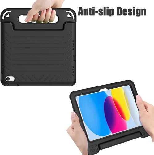 Vista 3 de AVAWO - Funda infantil para iPad de 10.9 pulgadas con protector de pantalla integrado, duradera, a prueba de golpes, ligera, con mango protector