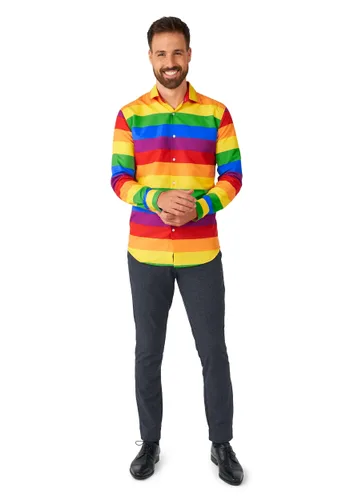 Vista 3 de Camisa arcoíris Suitmeister para hombre Multicolor