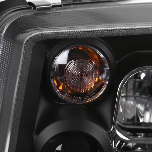 Vista 6 de SPEC-D TUNING Faros LED Proyectores Negros Compatibles con Volkswagen Jetta/Bora Mk4 1999-2004, Conjunto de Faros Izquierdo + Derecho
