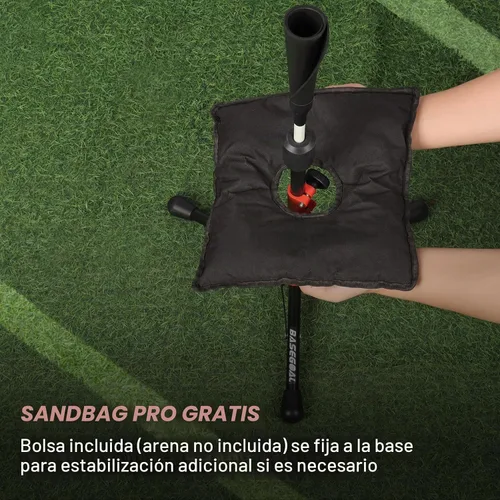 Vista 6 de BaseGoal Camiseta de Bateo de Béisbol para Niños, Tee de Bateo, Tee de Sóftbol, Tee de Bateo para Jóvenes, Tee de Teeball, Tee de Viaje, Altura