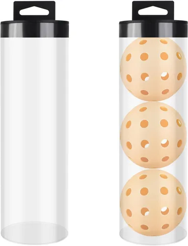 Vista 7 de kowaku Lata de pelota de tenis, tubo de tenis con tapa, contenedor portátil para pelotas de almacenamiento para accesorios de entrenamiento de golf