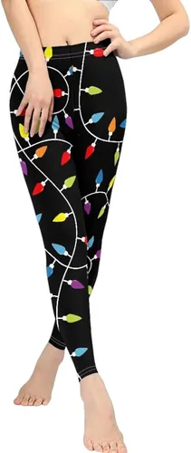 Vista 4 de PZZ BEACH Leggings de yoga de cintura alta Scrunch Booty Pants Ropa atlética Novetly Pattern Fitness Pantalones largos