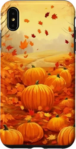 Vista 11 de Autumn Falling Leaves Pumpkin Spice Harvest Happy Autumn Case for iPhone 17