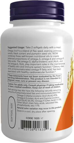 Vista 3 de Now Foods - Omega 3, NOW1075/253/1501, 1