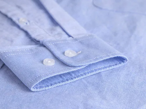 Vista 5 de ebossy - Camisa de vestir de manga larga con botones para hombre
