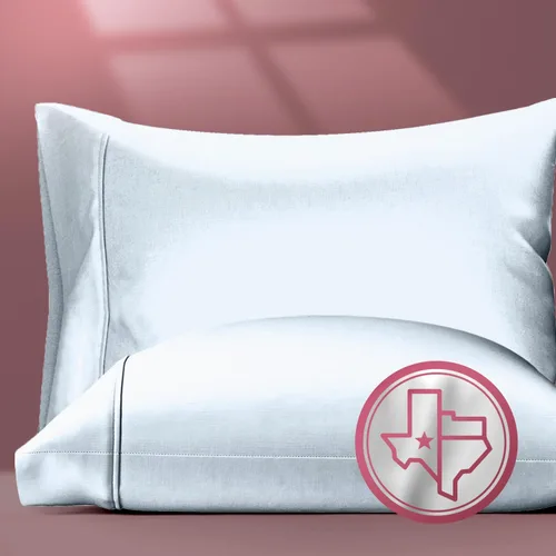 Vista 11 de TEXAS LINEN CO. Fundas de almohada 100% algodón egipcio tamaño Queen – Lujosas fundas de almohada de alta cantidad de hilos de la serie 800