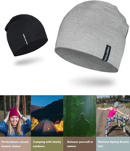 Vista 4 de EMPIRELION - Gorros de 9 pulgadas, multifuncionales, ligeros, para correr, para hombre y mujer