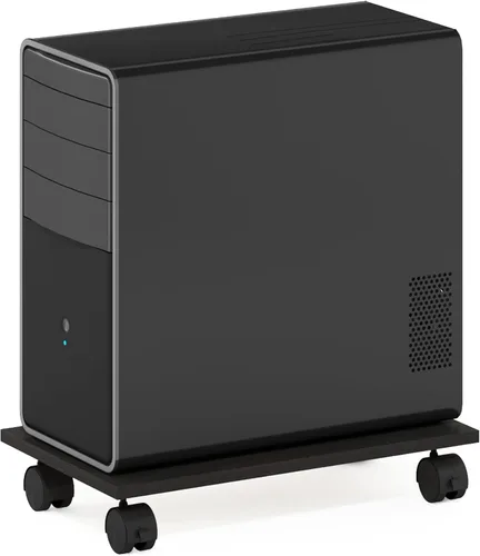 Vista 28 de Furinno Turn-N-Tube - Estantería multipropósito con exhibición y almacenamiento para impresora de 3 niveles, sin herramientas, color pino ámbar