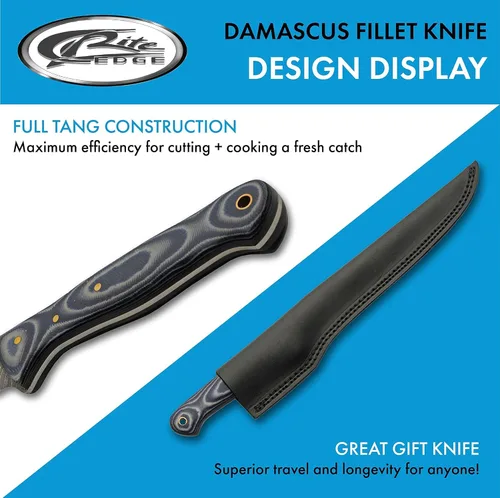 Vista 4 de SZCO Cuchillo de caza Full Tang de 12.5 pulgadas, cuchillo desollador
