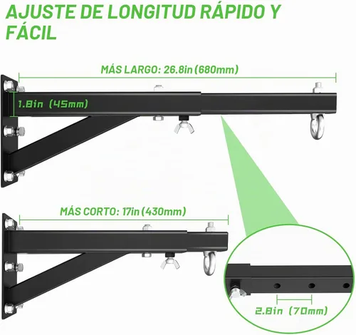 Vista 2 de Eapele Soporte para bolsa pesada, soporte de pared ajustable para saco de boxeo y entrenamiento de Muay Thai, resistente 500 libras para bolsa