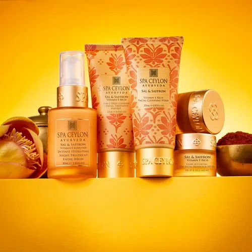 Vista 3 de SPA CEYLON SAL & AZFRON - VITAMINA E ENRICHED - SET PARA EL CUIDADO DE LA PIEL Sal y azafrán Enriquecido con vitamina E Set de cuidado