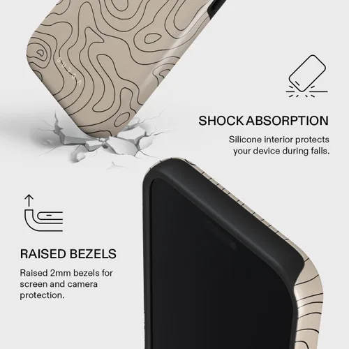 Vista 101 de BURGA Funda de teléfono para iPhone 12 Pro Max, bonita, moderna, estética, con patrón, protección rígida, se adapta a Apple iPhone 12 Pro Max