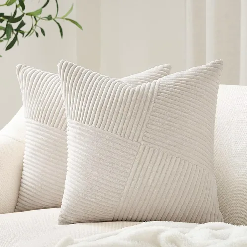 Vista 22 de Topfinel Juego de 2 fundas de almohada decorativas negras de 16 x 16 pulgadas para sofá, cama, decoración rústica estilo bohemio para el hogar