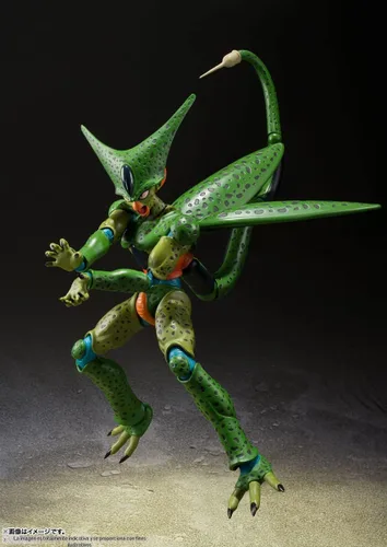 Vista 6 de TAMASHII NATIONS - Dragon Ball Z - Cell Primera Forma (Relanzamiento) Figura de Acción S.H.Figuarts Primera forma de celda