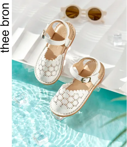 Vista 174 de THEE BRON Sandalias cómodas para niñas, zapatos para niños, sandalias rellenas