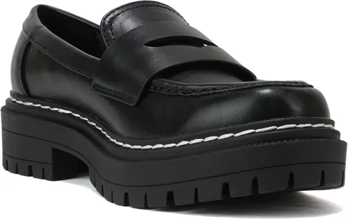 Vista 4 de Soda "Eureka" Mocasines con plataforma para mujer, suela con detalle cosido