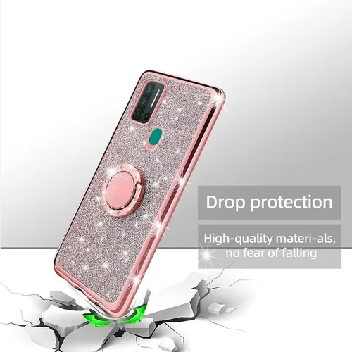 Vista 7 de Funda para Ulefone Note 11P para mujer, con purpurina, transparente, de lujo, suave, TPU con correa para lápiz capacible, para Ulefone Note 11P