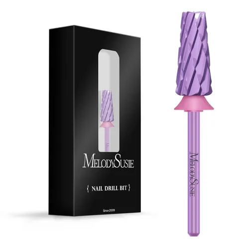 Vista 10 de MelodySusie Super Cut Edition Brocas para Uñas 5 en 1, Brocas Multifunción de Carburo de Tungsteno de 3/32'', Adecuadas para Manicura Pedicura
