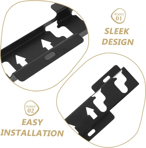 Vista 3 de SEWACC 5 juegos de soporte de pared resistente para monitores de pantalla plana construcción con soporte estable, montaje de pared de pantalla