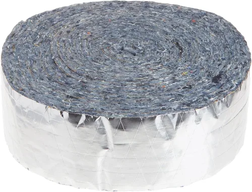 Vista 2 de Frost King CF42X - Aislante de tuberías de algodón natural "sin picazón" con reverso de aluminio, de 3 pulgadas x 1 pulgada x 25 pies