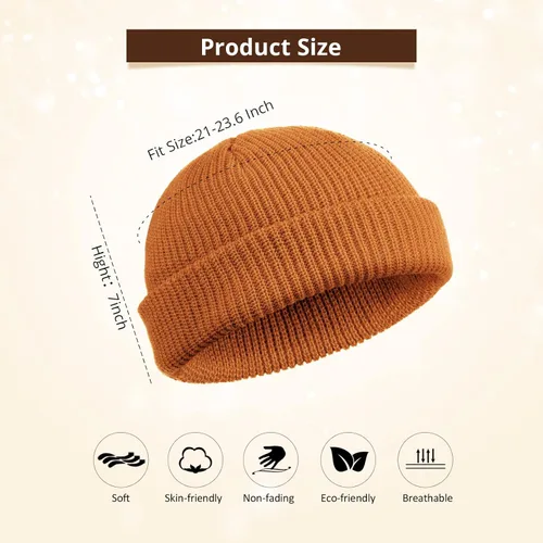 Vista 2 de Gorro de pescador con borde enrollable, gorro de pescador para mujeres y hombres